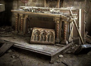 View of the altar, Chapel of Works, Cathedrale Saint-Gervais-et-Saint-Protais, Soissons, Aisne, France by Fernand Cuville